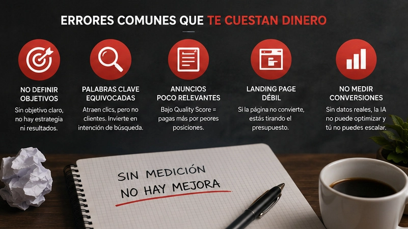 Errores que queman presupuesto