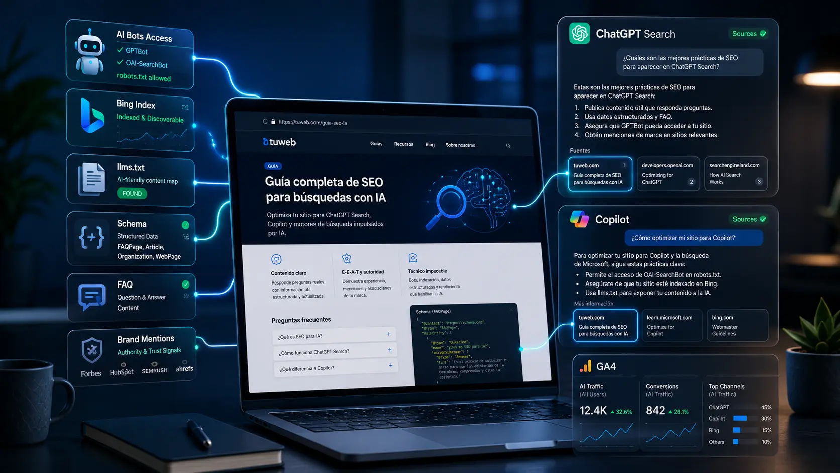Cómo Hacer SEO para ChatGPT y Copilot