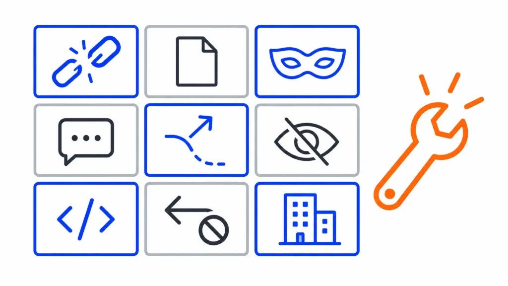 Los tipos de acción manual de Google, de los enlaces artificiales al secuestro del botón para volver, y la herramienta para arreglar cada uno